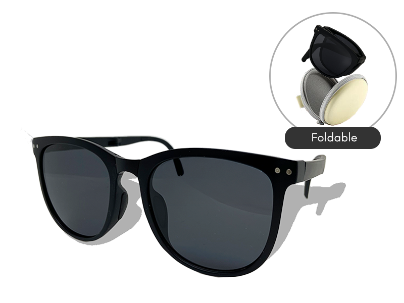 Foldable Adult Sunglasses (Black)