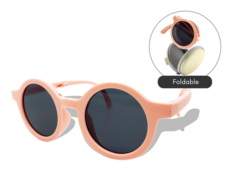 Foldable Kids Sunglasses (Pink)