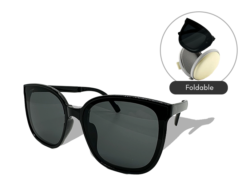 Foldable Youth Sunglasses (Black)